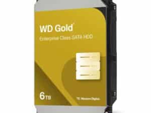 Western Digital WD6004FRYZ Gold, 6 TB, 3.5" SATA3, 256 MB, 7200 RPM, 255 MB/s