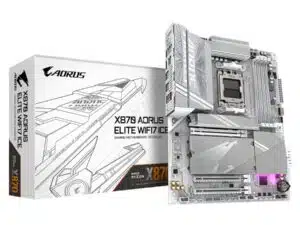 Gigabyte X870 A ELITE WIF7 ICE Rev 1.0, ATX, AMD AM5, X870, 4x DDR5, USB4, 2.5 GbE, Wi-Fi 7, PCIe 5