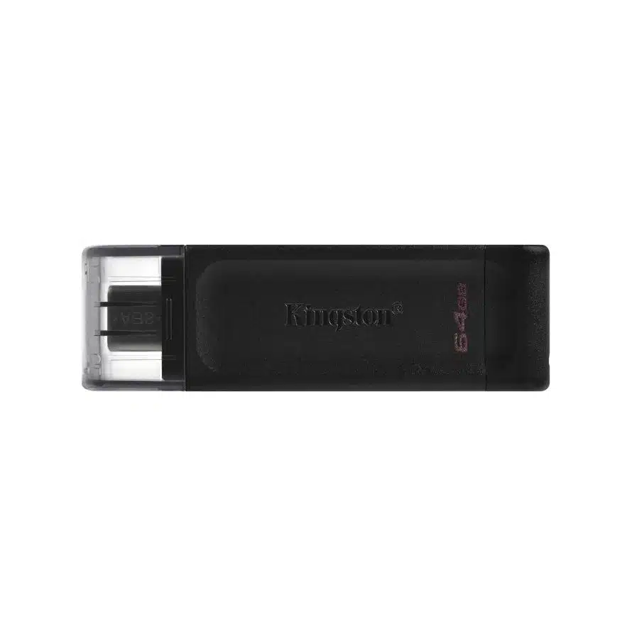 Kingston DT70/64GB DT70 DataTraveler, 64GB, USB Type-C, USB 3.2 Gen 1, Cap, Black 1 Kingston DT70/64GB DT70 DataTraveler, 64GB, USB Type-C, USB 3.2 Gen 1, Cap, Black