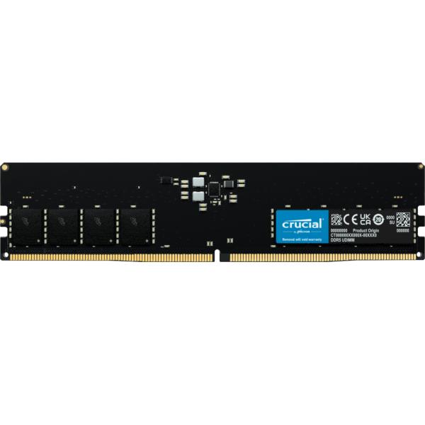 Crucial CT16G56C46U5 U-DIMM, 16GB, DDR5, 5600 Mhz, CL46, Black 1 Crucial CT16G56C46U5 U-DIMM, 16GB, DDR5, 5600 Mhz, CL46, Black