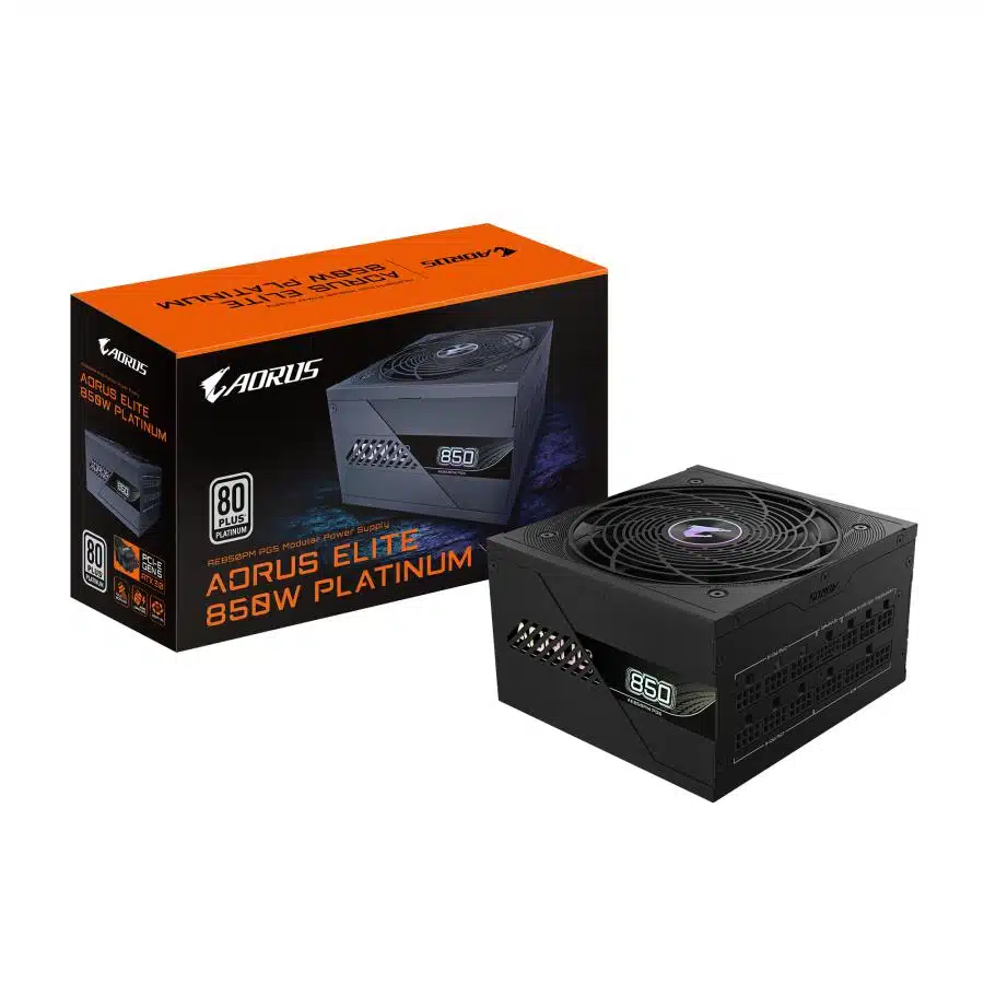 Gigabyte GP-AE850PM PG5 AORUS ELITE P850W, PCIe 5.0, 80 PLUS, Fully Modular, 120mm, ATX3.0 1 Gigabyte GP-AE850PM PG5 AORUS ELITE P850W, PCIe 5.0, 80 PLUS, Fully Modular, 120mm, ATX3.0
