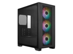 Cooler Master E301-KGNN-S00 Elite 301 Black ARGB, ATX, Window, USB 3.2 Gen 1 Type-C, 3x 120mm ARGB