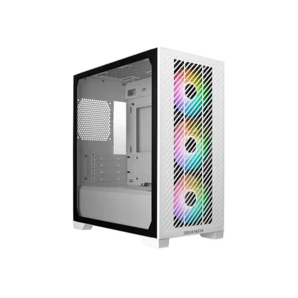 Cooler Master E301-WGNN-S00 Elite 301 White ARGB, ATX, Window, USB 3.2 Gen 1 Type-C, 3x 120mm ARGB 1 Cooler Master E301-WGNN-S00 Elite 301 White ARGB, ATX, Window, USB 3.2 Gen 1 Type-C, 3x 120mm ARGB