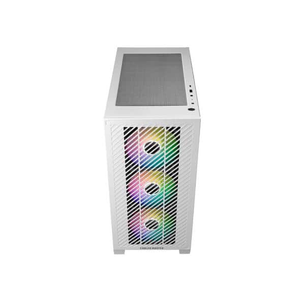Cooler Master E301-WGNN-S00 Elite 301 White ARGB, ATX, Window, USB 3.2 Gen 1 Type-C, 3x 120mm ARGB 2 Cooler Master E301-WGNN-S00 Elite 301 White ARGB, ATX, Window, USB 3.2 Gen 1 Type-C, 3x 120mm ARGB - Afbeelding 2