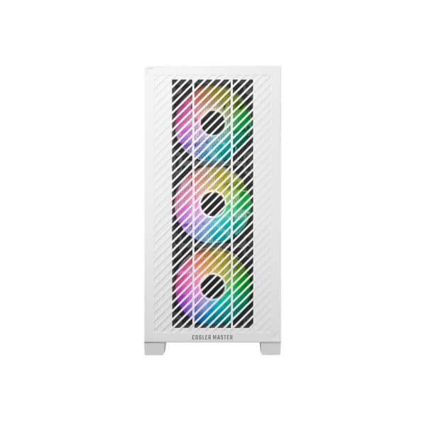 Cooler Master E301-WGNN-S00 Elite 301 White ARGB, ATX, Window, USB 3.2 Gen 1 Type-C, 3x 120mm ARGB 3 Cooler Master E301-WGNN-S00 Elite 301 White ARGB, ATX, Window, USB 3.2 Gen 1 Type-C, 3x 120mm ARGB - Afbeelding 3