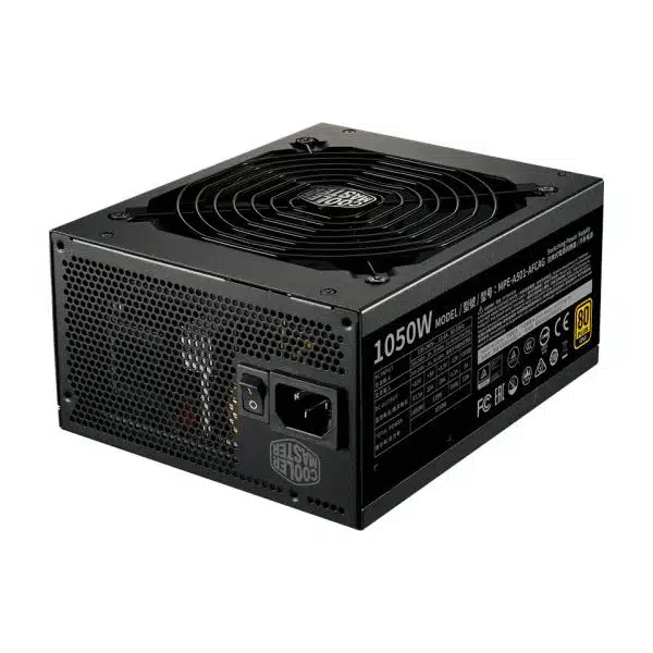 Cooler Master MPE-A501-AFCAG-3EEU MWE Gold 1050 V2 Black, ATX3.1, 1050W, =90% @Typical, 3x PCie6+2 2 Cooler Master MPE-A501-AFCAG-3EEU MWE Gold 1050 V2 Black, ATX3.1, 1050W, =90% @Typical, 3x PCie6+2 - Afbeelding 2
