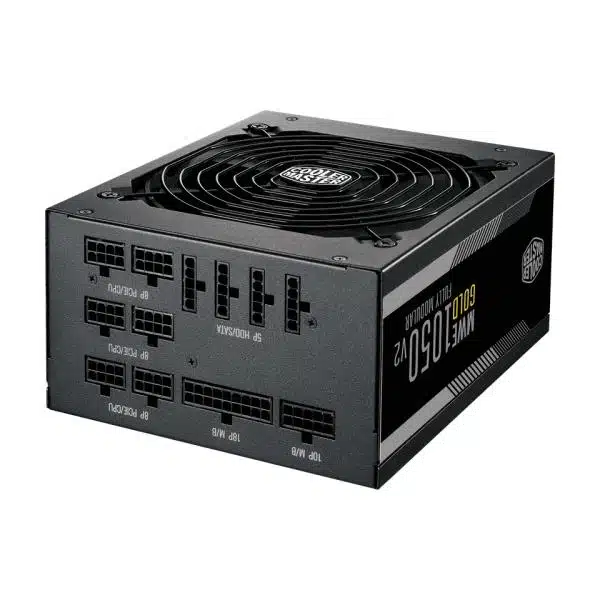 Cooler Master MPE-A501-AFCAG-3EEU MWE Gold 1050 V2 Black, ATX3.1, 1050W, =90% @Typical, 3x PCie6+2 4 Cooler Master MPE-A501-AFCAG-3EEU MWE Gold 1050 V2 Black, ATX3.1, 1050W, =90% @Typical, 3x PCie6+2 - Afbeelding 4