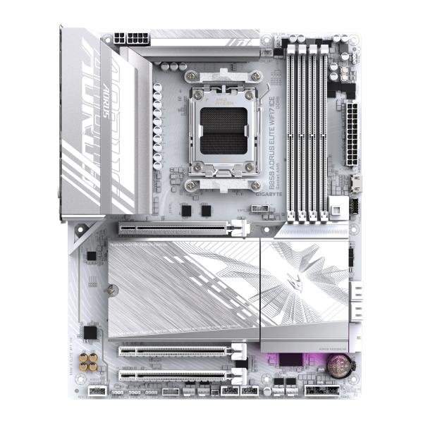 Gigabyte B850 A ELITE WF7 ICE AORUS ELITE WIFI 7 ICE, ATX, AMD AM5, B850, 4x DDR5, 2.5 Gbe, Wi-Fi 7 2 Gigabyte B850 A ELITE WF7 ICE AORUS ELITE WIFI 7 ICE, ATX, AMD AM5, B850, 4x DDR5, 2.5 Gbe, Wi-Fi 7 - Afbeelding 2