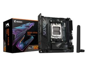 Gigabyte B850I AORUS PRO, Mini-ITX, AMD AM5, B850, 2x DDR5 8400(O.C) 2.5 GbE, Wi-Fi 7, BT 5.4, USB-C