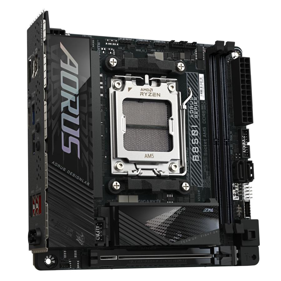 Gigabyte B850I AORUS PRO, Mini-ITX, AMD AM5, B850, 2x DDR5 8400(O.C) 2.5 GbE, Wi-Fi 7, BT 5.4, USB-C 4 Gigabyte B850I AORUS PRO, Mini-ITX, AMD AM5, B850, 2x DDR5 8400(O.C) 2.5 GbE, Wi-Fi 7, BT 5.4, USB-C - Afbeelding 4