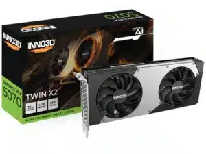 INNO3D N50702-12D7-195064N GeForce RTX™ 5070 TWIN X2, ATX, 12 GB, GDDR7, 192-bit, 28 Gbps, 672 GB/