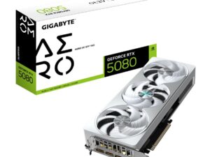 Gigabyte GV-N5080AERO OC-16GD GeForce RTX 5080 AERO OC SFF 16G , 16GB, GDDR7, 256bit, PCIe 5.0