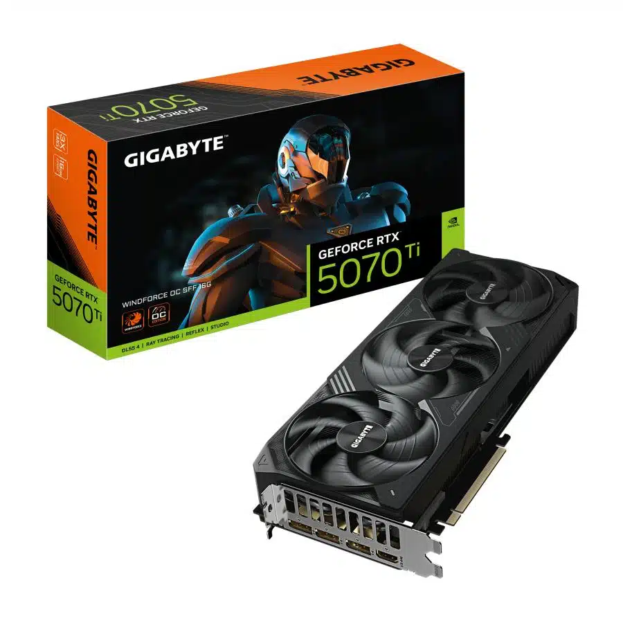 Gigabyte GV-N507TWF3OC-16GD GeForce RTX 5070 Ti WINDFORCE OC SFF 16G, 16GB, GDDR7, 256 bit 1 Gigabyte GV-N507TWF3OC-16GD GeForce RTX 5070 Ti WINDFORCE OC SFF 16G, 16GB, GDDR7, 256 bit