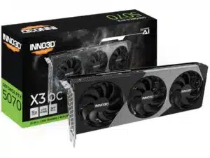 INNO3D N50703-12D7X-195064L GEFORCE RTX 5070 X3 OC, 12 GB, GDDR7, 192-bit, 28 Gbps, 672 GB/s, 650W