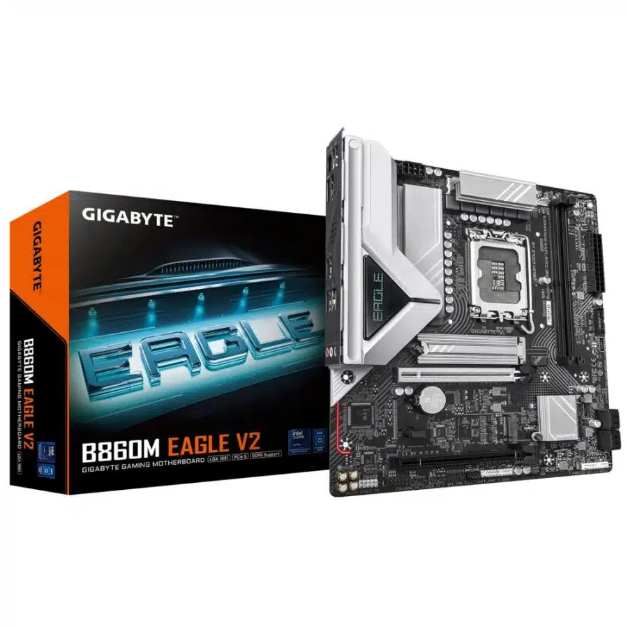 Gigabyte B860M EAGLE V2, mATX, Intel LGA1851, B860, 2x DDR5, 2.5GbE, USB Type-C 3.2 Gen 1 1 Gigabyte B860M EAGLE V2, mATX, Intel LGA1851, B860, 2x DDR5, 2.5GbE, USB Type-C 3.2 Gen 1