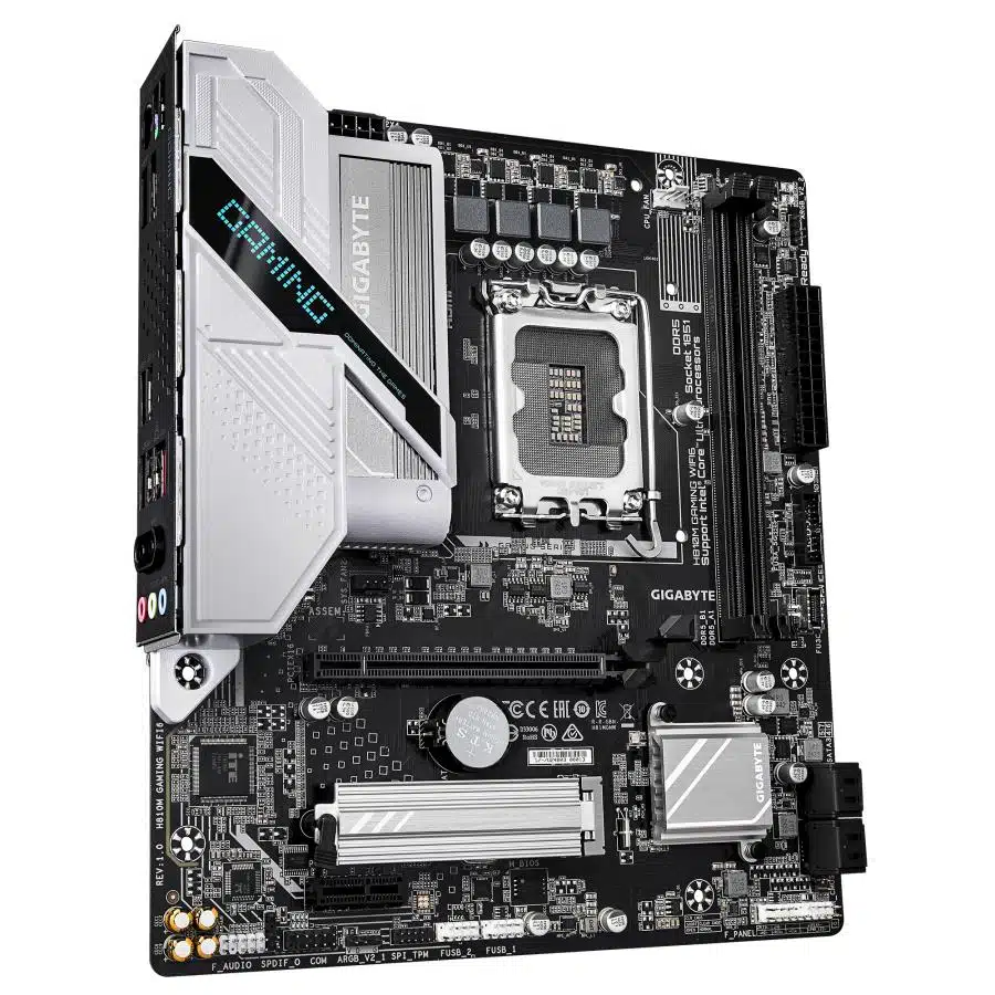 Gigabyte H810M GAMING WIFI6, Intel LGA1851, Core Ultra 2, DDR5, 1x PCIe 4.0 M.2, 2.5 GbE LAN, WIFI 6 3 Gigabyte H810M GAMING WIFI6, Intel LGA1851, Core Ultra 2, DDR5, 1x PCIe 4.0 M.2, 2.5 GbE LAN, WIFI 6 - Afbeelding 3
