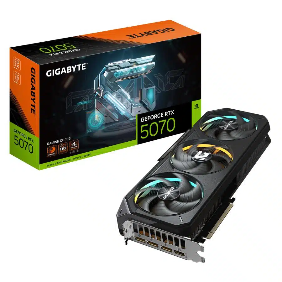 Gigabyte GV-N5070GAMING OC-12GD GeForce RTX 5070 GAMING OC 12G, 12 GB, GDDR7, 192 bit, PCIe 5.0 1 Gigabyte GV-N5070GAMING OC-12GD GeForce RTX 5070 GAMING OC 12G, 12 GB, GDDR7, 192 bit, PCIe 5.0