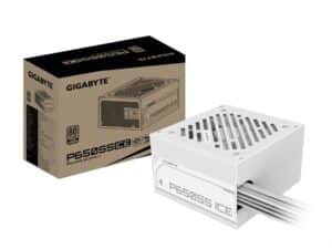 Gigabyte GP-P650SS ICE PSU, ATX, 650 W, PCIe 5.0, 80 PLUS Silver, PCI-e 6+2 Pin x2, 120mm, White