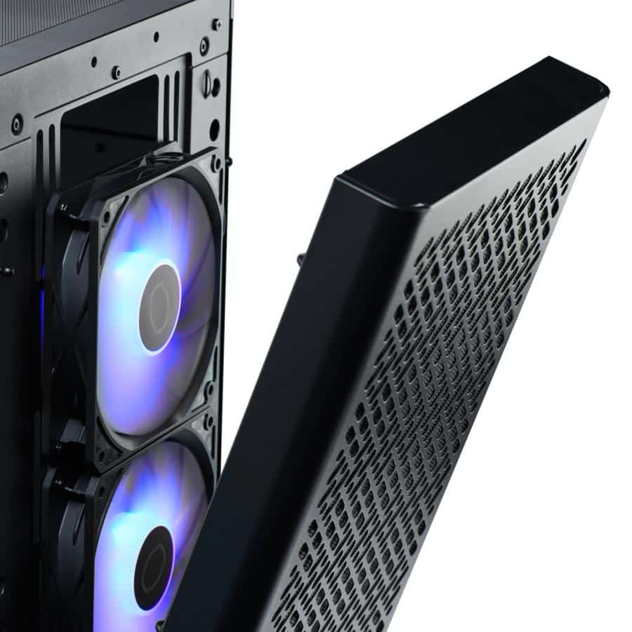 Cooler Master E502-KGNN-S00 Midi-Tower, ATX, WIndow, 3x 120MM ARGB, USB Type-C, Black 2 Cooler Master E502-KGNN-S00 Midi-Tower, ATX, WIndow, 3x 120MM ARGB, USB Type-C, Black - Afbeelding 2