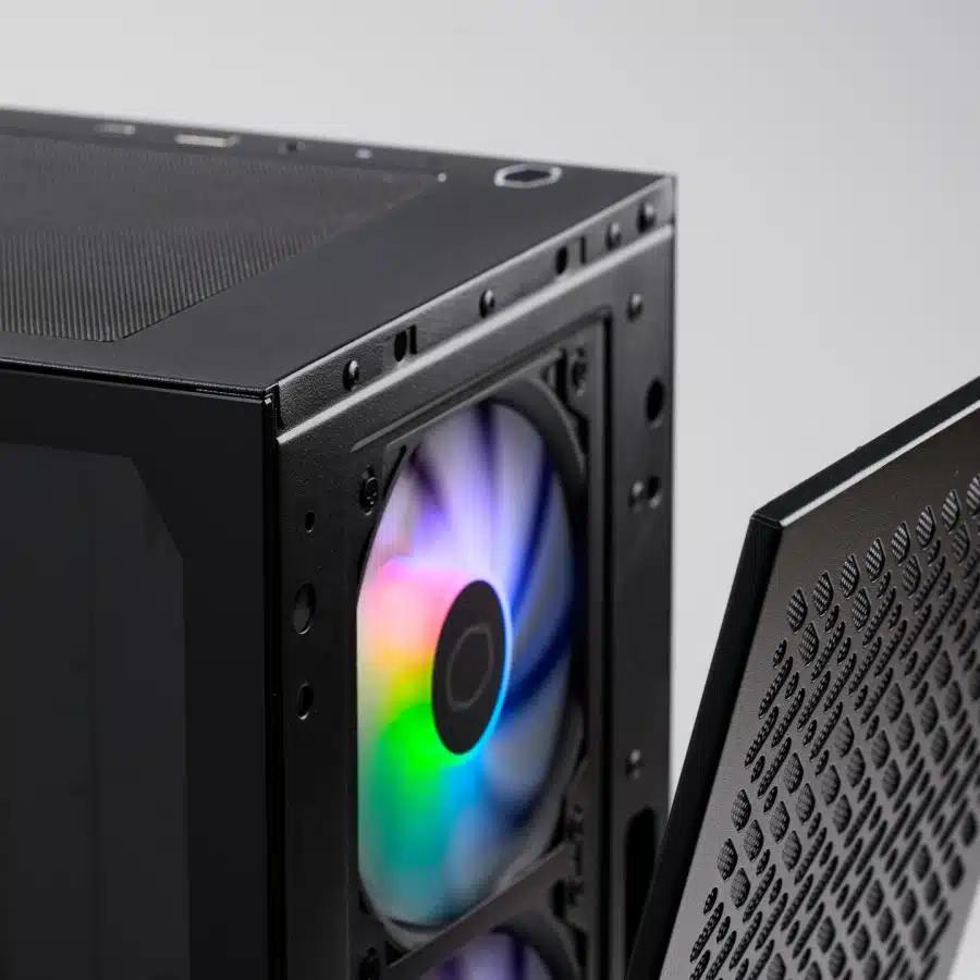 Cooler Master E302-KGNN-S00 Elite 302 Midi-Tower Black, mATX, Window, 3x 120mm ARGB, Grill 2 Cooler Master E302-KGNN-S00 Elite 302 Midi-Tower Black, mATX, Window, 3x 120mm ARGB, Grill - Afbeelding 2