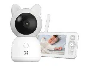 XENON X7202 Smart Baby camera with monitor, Wi-Fi, 2.4 Ghz, 3 MP, 2-way audio, SD, White