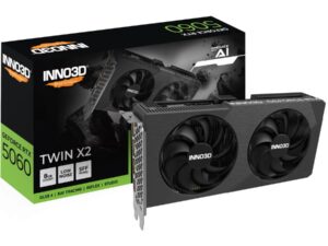 INNO3D N50602-08D7-195071N INNO3D GEFORCE RTX 5060 8GB TWIN X2, 8 GB, GDDR7, 128-bit, 550 W