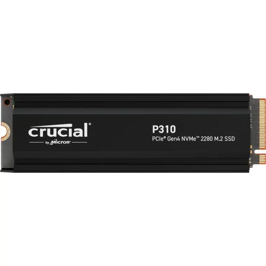 Crucial CT1000P310SSD5 P310 SSD, 1 TB, M.2 PCIe Gen4 NVMe, 3D NAND, 7100/ 6000 MB/s, Heatsink 1 Crucial CT1000P310SSD5 P310 SSD, 1 TB, M.2 PCIe Gen4 NVMe, 3D NAND, 7100/ 6000 MB/s, Heatsink