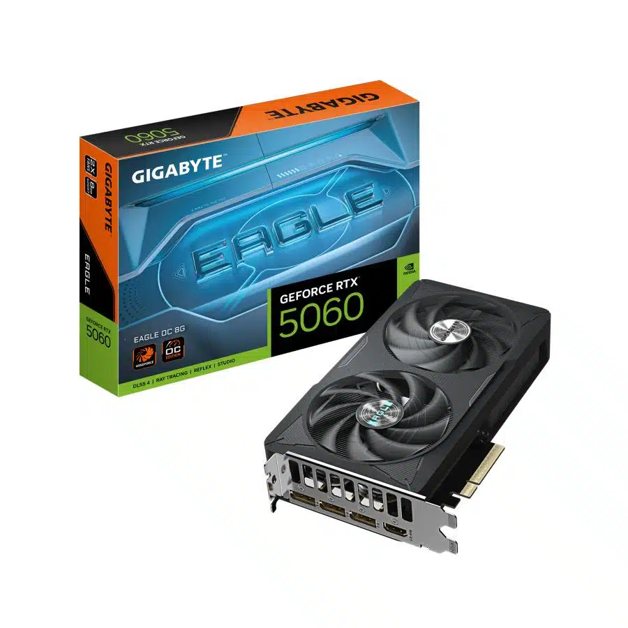 Gigabyte GV-N5060EAGLE OC-8GD GeForce RTX 5060 EAGLE OC 8G, 8GB GDDR7, 128bit, PCIe 5.0 1 Gigabyte GV-N5060EAGLE OC-8GD GeForce RTX 5060 EAGLE OC 8G, 8GB GDDR7, 128bit, PCIe 5.0