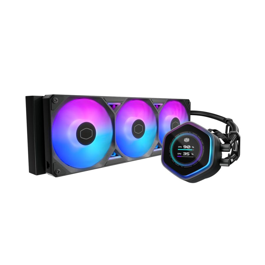 Cooler Master MLX-D36M-A25SZ-L1 Atmos II LCD Black, 360mm Radiator, 3x 120mm Sickleflow edge 1 Cooler Master MLX-D36M-A25SZ-L1 Atmos II LCD Black, 360mm Radiator, 3x 120mm Sickleflow edge