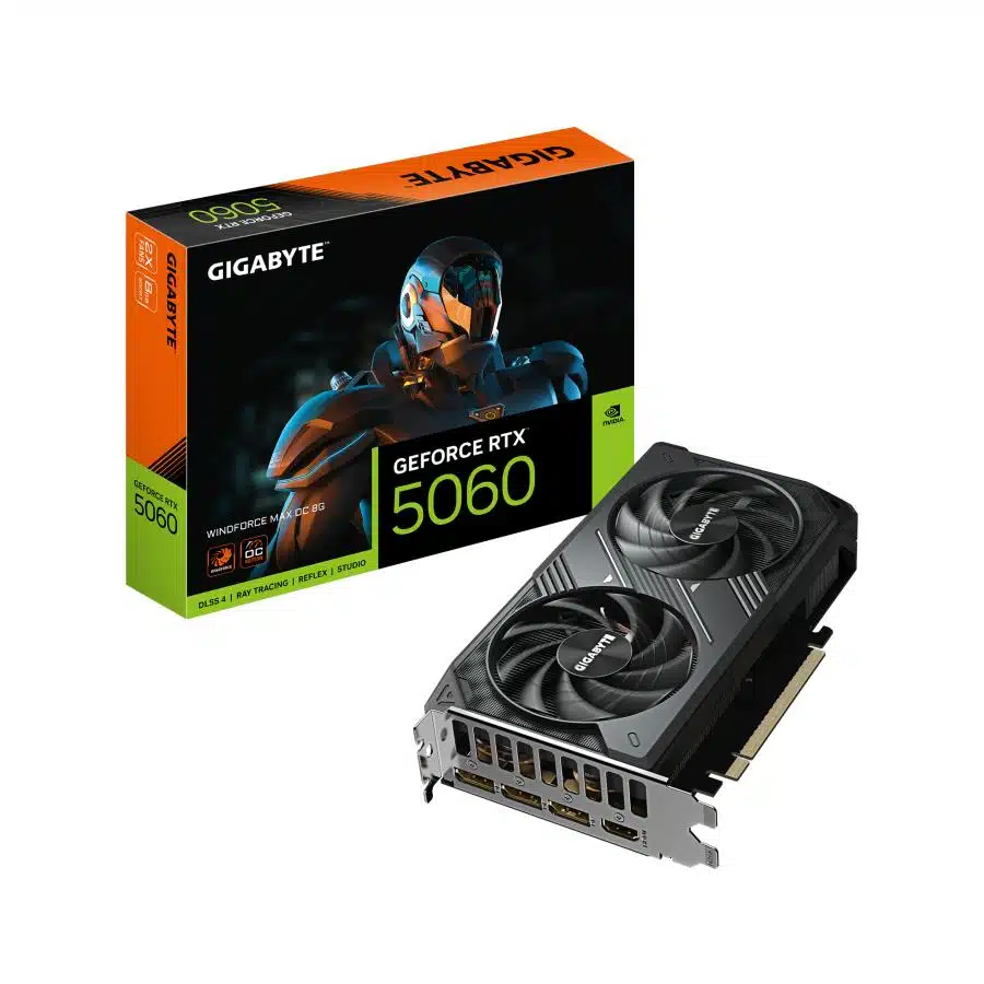 Gigabyte GV-N5060WF2MAX OC-8GD GeForce RTX™ 5060 WINDFORCE MAX OC 8G, PCIe5, 8 GB, GDDR7, 128b 1 Gigabyte GV-N5060WF2MAX OC-8GD GeForce RTX™ 5060 WINDFORCE MAX OC 8G, PCIe5, 8 GB, GDDR7, 128b