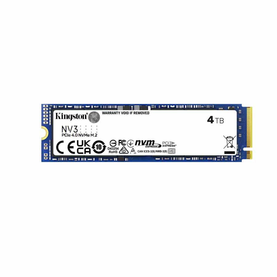 Kingston SNV3S/4000G 4000G NV3 SSD, 4 TB, M.2 2280, NVMe, PCIe Gen 4, 6000 MB/s 3 Kingston SNV3S/4000G 4000G NV3 SSD, 4 TB, M.2 2280, NVMe, PCIe Gen 4, 6000 MB/s - Afbeelding 3