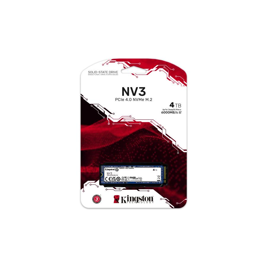 Kingston SNV3S/4000G 4000G NV3 SSD, 4 TB, M.2 2280, NVMe, PCIe Gen 4, 6000 MB/s 5 Kingston SNV3S/4000G 4000G NV3 SSD, 4 TB, M.2 2280, NVMe, PCIe Gen 4, 6000 MB/s - Afbeelding 5