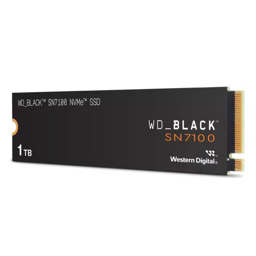 Western Digital WDS200T4X0E SN7100 Black SSD, 2 TB, M.2, PCIe Gen4, NVMe, 3D TLC, 6900 MB/s 1 Western Digital WDS200T4X0E SN7100 Black SSD, 2 TB, M.2, PCIe Gen4, NVMe, 3D TLC, 6900 MB/s