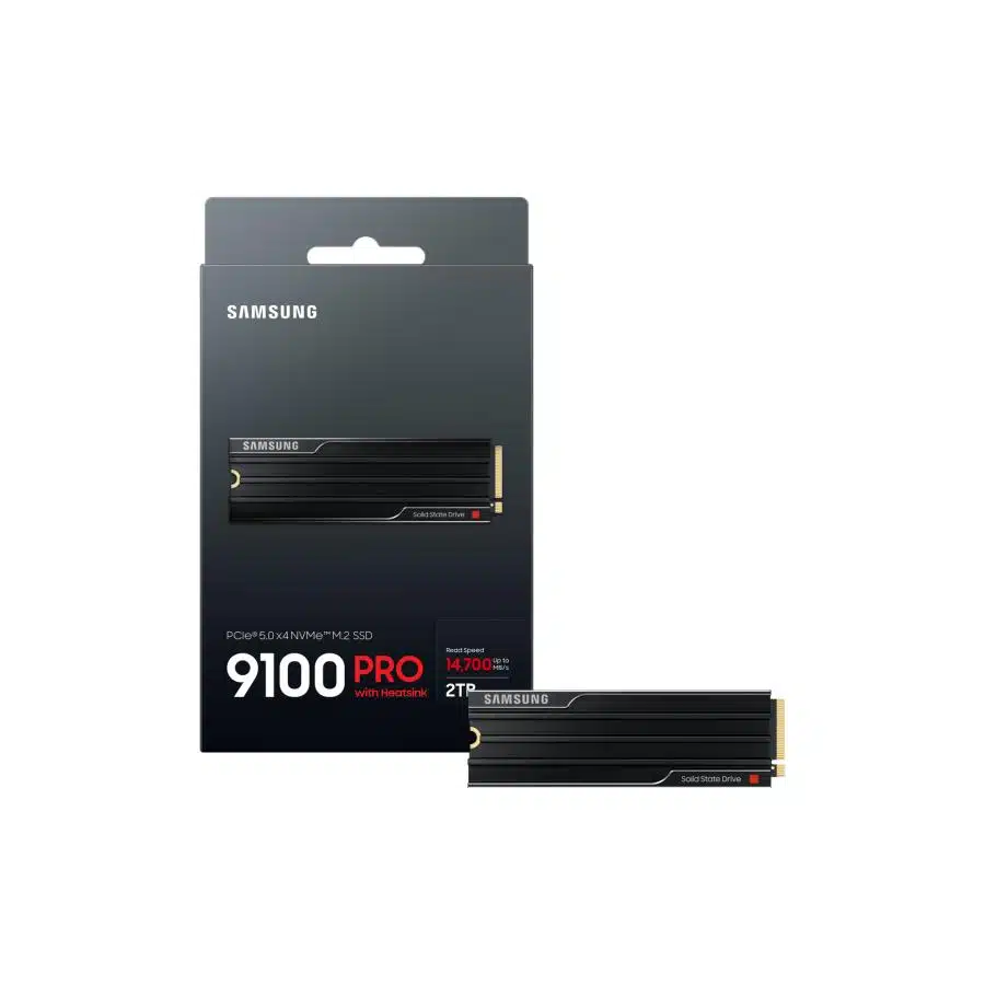 Samsung MZ-VAP2T0CW 9100 PRO SSD, 2 TB, M.2 NVME, PCIe 5, 14700 MB/s, Heatsink 3 Samsung MZ-VAP2T0CW 9100 PRO SSD, 2 TB, M.2 NVME, PCIe 5, 14700 MB/s, Heatsink - Afbeelding 3