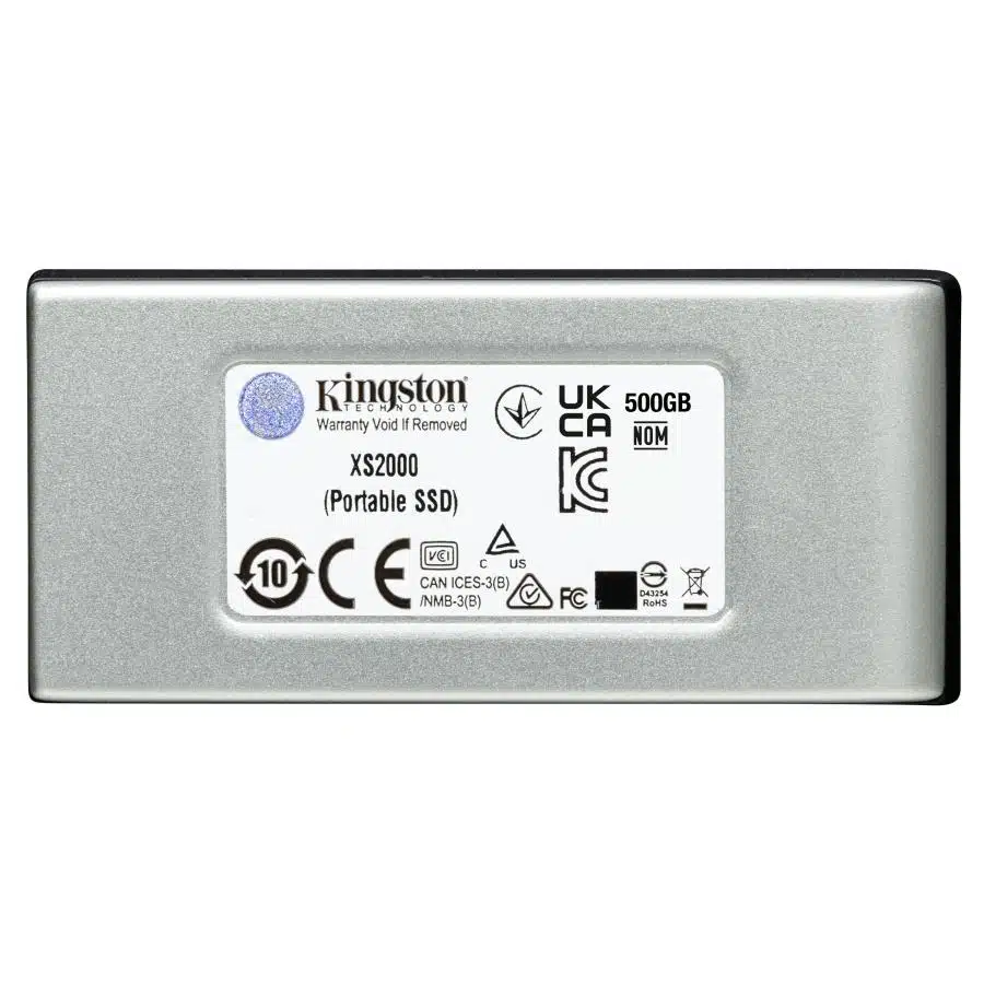 Kingston SXS2000/1000G 1000G PORTABLE SSD XS2000, 1 TB, USB Type-C 3.2 Gen 2, 2000 MB/s 2 Kingston SXS2000/1000G 1000G PORTABLE SSD XS2000, 1 TB, USB Type-C 3.2 Gen 2, 2000 MB/s - Afbeelding 2