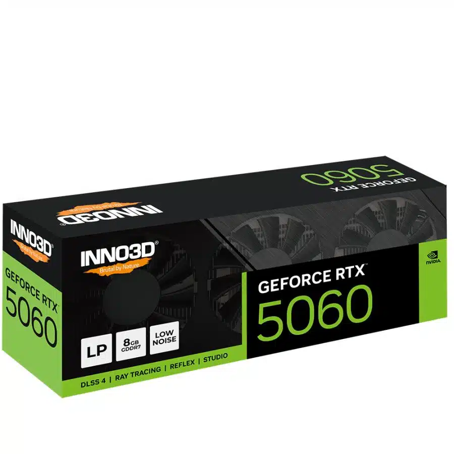 INNO3D N5060L-08D7-17941616 GeForce RTX 5060 X3LP, 8GB GDDR7, 128-bit, 2497 Mhz, 28Gbps 3 INNO3D N5060L-08D7-17941616 GeForce RTX 5060 X3LP, 8GB GDDR7, 128-bit, 2497 Mhz, 28Gbps - Afbeelding 3