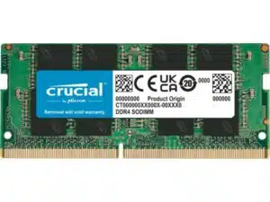 Crucial CB16GS3200 SO-DIMM, 16 GB, DDR4, 3200 Mhz, Green