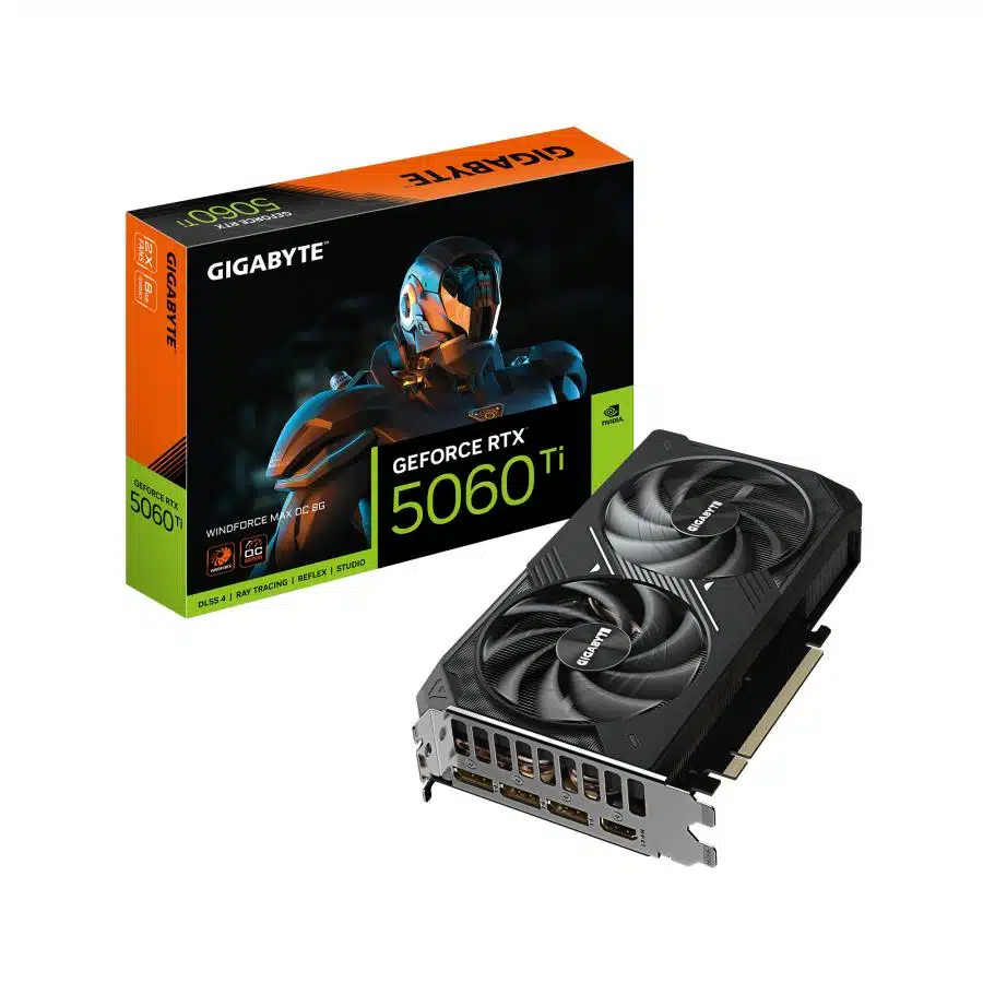 Gigabyte GV-N506TEAGLEMAX OC-8GD GeForce RTX 5060 Ti WINDFORCE MAX OC 8G, 8GB GDDR7, 128 bit, PCIe5 1 Gigabyte GV-N506TEAGLEMAX OC-8GD GeForce RTX 5060 Ti WINDFORCE MAX OC 8G, 8GB GDDR7, 128 bit, PCIe5