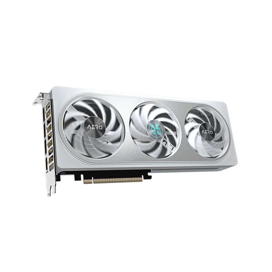 Gigabyte GV-N5060AERO OC-8GD GeForce RTX 5060 AERO OC 8G, 8GB GDDR7, 128bit, PCIe 5.0, 2595 Mhz 3 Gigabyte GV-N5060AERO OC-8GD GeForce RTX 5060 AERO OC 8G, 8GB GDDR7, 128bit, PCIe 5.0, 2595 Mhz - Afbeelding 3
