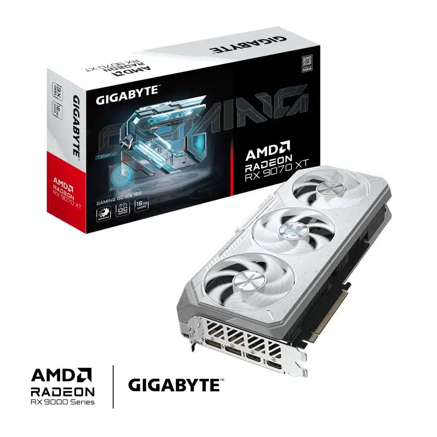 Gigabyte GV-R907XGAMINGOCICE-16GD Radeon RX 9070 XT GAMING OC ICE 16G, 16 GB, GDDR6, 256 bit, PCIe 5 2 Gigabyte GV-R907XGAMINGOCICE-16GD Radeon RX 9070 XT GAMING OC ICE 16G, 16 GB, GDDR6, 256 bit, PCIe 5 - Afbeelding 2