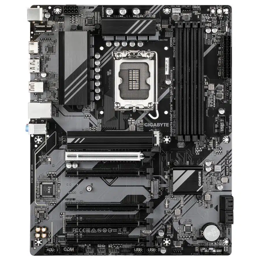 Gigabyte B760 DS3H GEN5, ATX, Intel LGA1700, B760, DDR5, 2x M.2, Gbe LAN, USB 3.2 Gen 2x2 2 Gigabyte B760 DS3H GEN5, ATX, Intel LGA1700, B760, DDR5, 2x M.2, Gbe LAN, USB 3.2 Gen 2x2 - Afbeelding 2