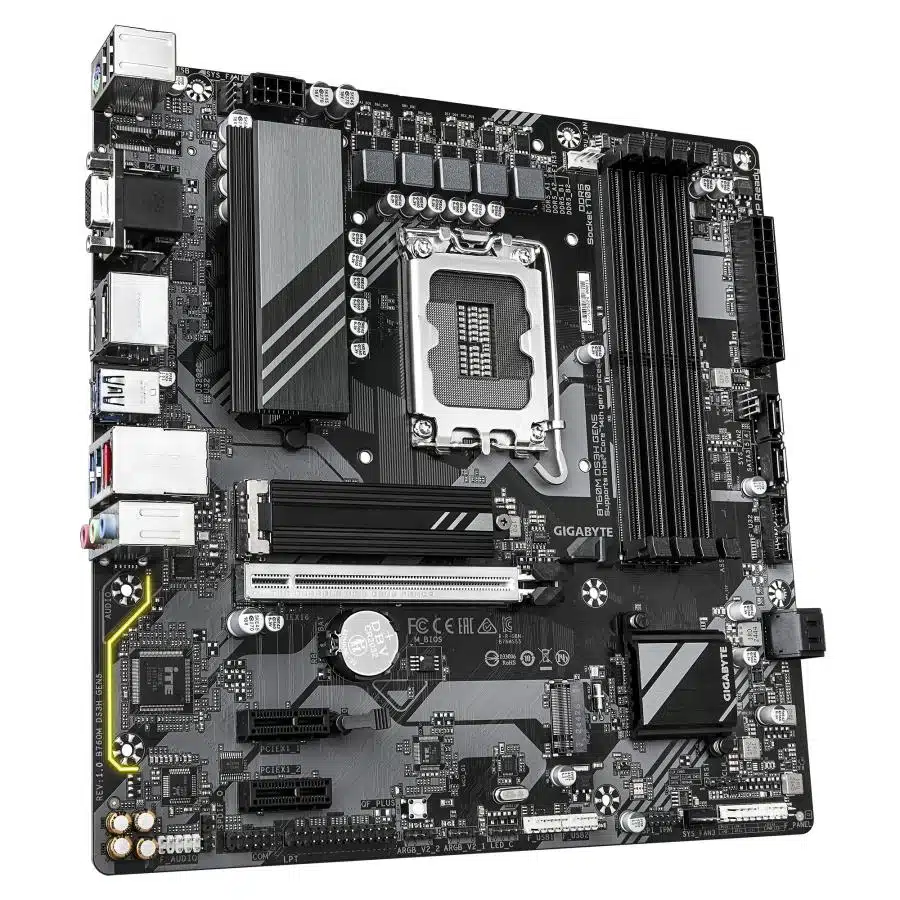 Gigabyte B760M DS3H GEN5, mATX, Intel LGA1700, B760, DDR5, 2x M2. 2.5 GbE LAN, USB 3.2 Gen 2 3 Gigabyte B760M DS3H GEN5, mATX, Intel LGA1700, B760, DDR5, 2x M2. 2.5 GbE LAN, USB 3.2 Gen 2 - Afbeelding 3