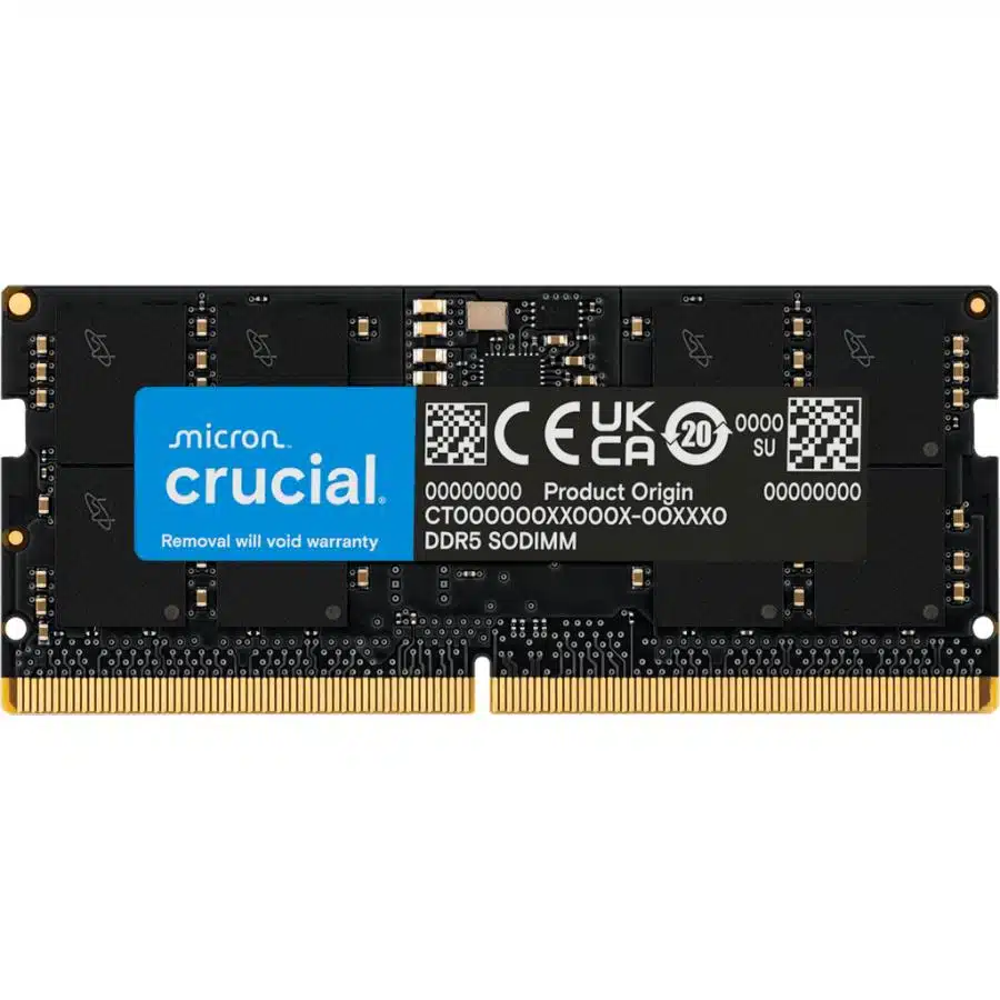 Crucial CT16G56C46S5 SO-DIMM, 1x 16GB, DDR5, 5600 Mhz, CL46, 1.1v 1 Crucial CT16G56C46S5 SO-DIMM, 1x 16GB, DDR5, 5600 Mhz, CL46, 1.1v