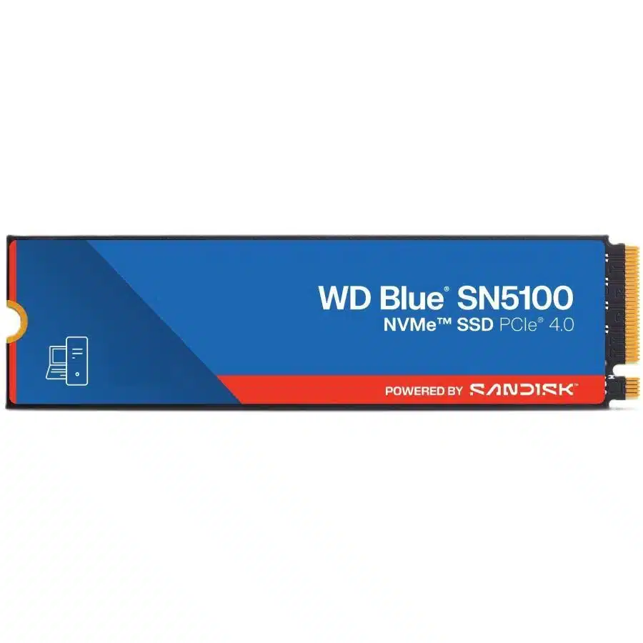 WESTERN DIGITAL WDS100T5B0E WD Blue SN5100 SSD, 1TB M.2 2280, PCIe Gen4 x4 NVMe, QLC 3D, 6600 MB/s 1 WESTERN DIGITAL WDS100T5B0E WD Blue SN5100 SSD, 1TB M.2 2280, PCIe Gen4 x4 NVMe, QLC 3D, 6600 MB/s