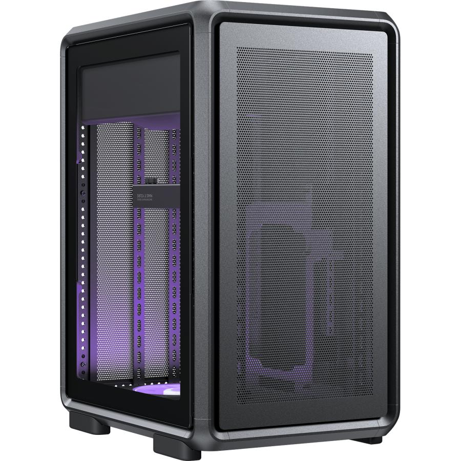 Cooler Master MF400M-KHNN-S00 MasterFrame 400 Mesh Black, mATX, USB 3.2 Type-C, Window, Black 2 Cooler Master MF400M-KHNN-S00 MasterFrame 400 Mesh Black, mATX, USB 3.2 Type-C, Window, Black - Afbeelding 2