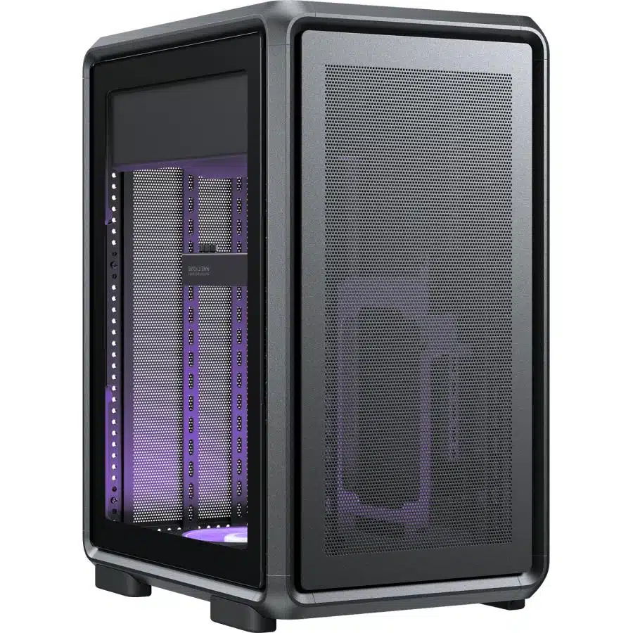 Cooler Master MF400M-KHNN-S00 MasterFrame 400 Mesh Black, mATX, USB 3.2 Type-C, Window, Black 2 Cooler Master MF400M-KHNN-S00 MasterFrame 400 Mesh Black, mATX, USB 3.2 Type-C, Window, Black - Afbeelding 2