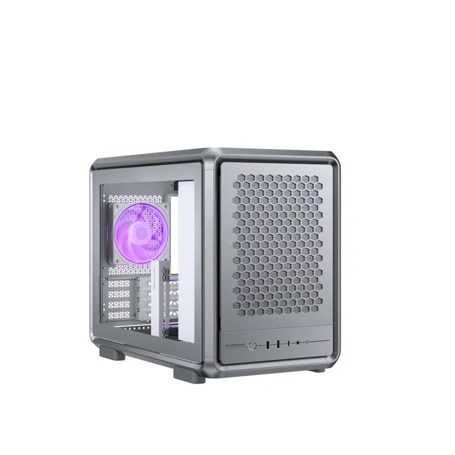 Cooler Master MF400M-SHNN-S00 MasterFrame 400 Mesh Silver, mATX, USB 3.2 Gen 2x2 Type-C, Window 2 Cooler Master MF400M-SHNN-S00 MasterFrame 400 Mesh Silver, mATX, USB 3.2 Gen 2x2 Type-C, Window - Afbeelding 2