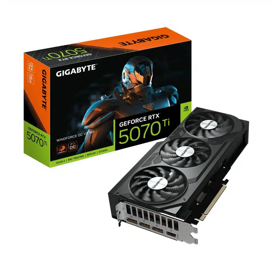 Gigabyte GV-N507TWF3OCV2-16GD GeForce RTX 5070 Ti WINDFORCE OC V2 16G, 16GB, GDDR6, 256 bit, PCIe 5 1 Gigabyte GV-N507TWF3OCV2-16GD GeForce RTX 5070 Ti WINDFORCE OC V2 16G, 16GB, GDDR6, 256 bit, PCIe 5