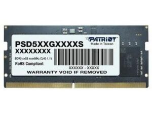 Patriot PSD516G560081S Signature SO-DIMM, 1x 16 GB, DDR5, 5600 MHz, CL46, 1.1v