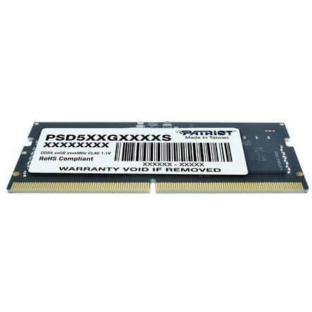 Patriot PSD516G560081S Signature SO-DIMM, 1x 16 GB, DDR5, 5600 MHz, CL46, 1.1v 3 Patriot PSD516G560081S Signature SO-DIMM, 1x 16 GB, DDR5, 5600 MHz, CL46, 1.1v - Afbeelding 3